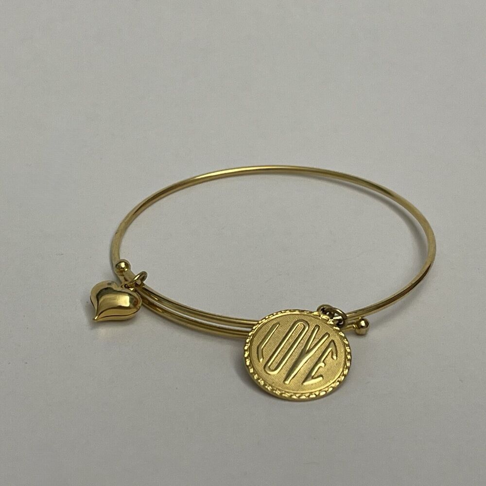 Gold-tone "Love" Heart Fashion Bracelet‎